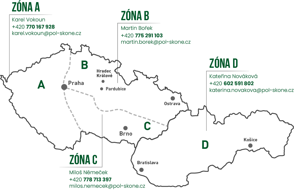 Mapa obchodních zástupců